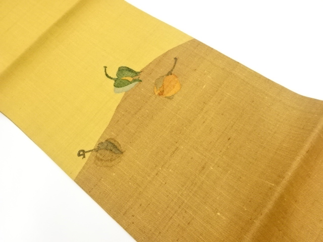 JAPANESE HIRAKI NAGOYA OBI / TSUMUGI / WOVEN ABSTRACT
